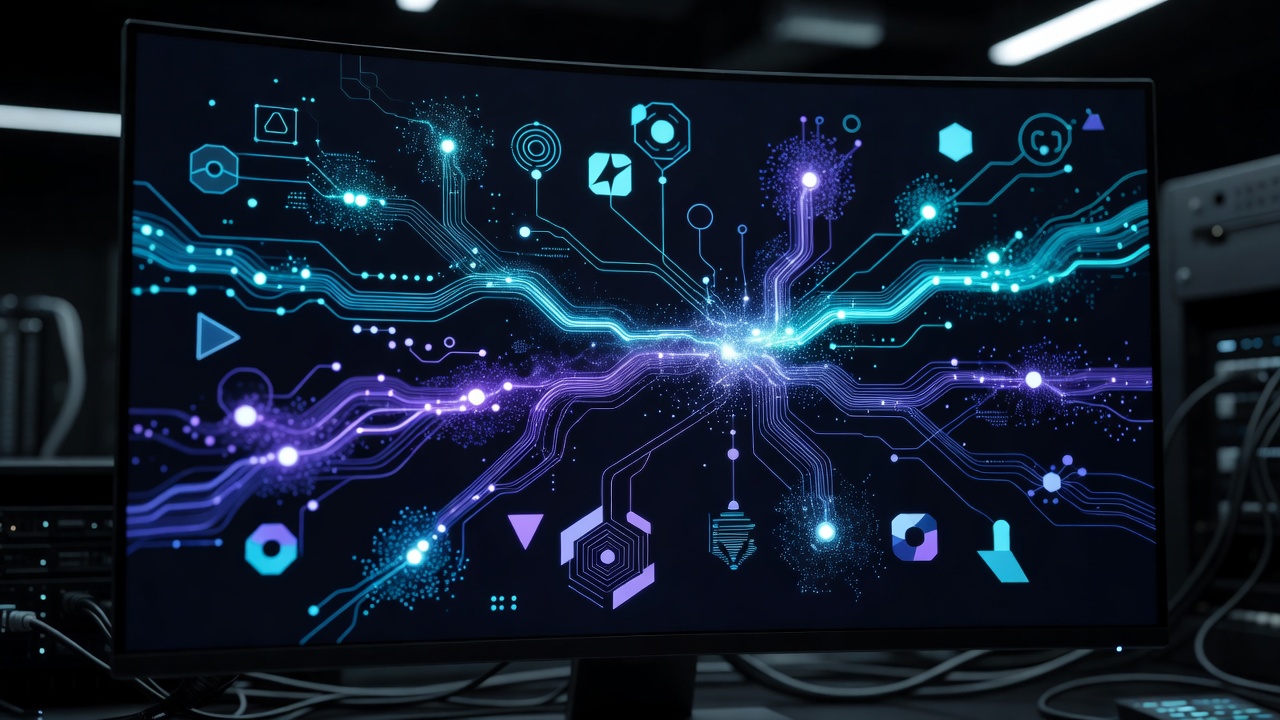 Prompt Engineering Graphic Interface showing workflow nodes and parameter controls